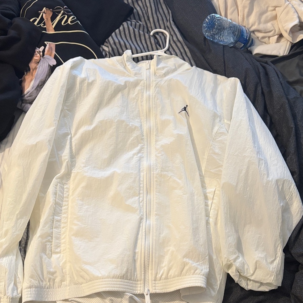 Jordan White Windbreaker Jacket